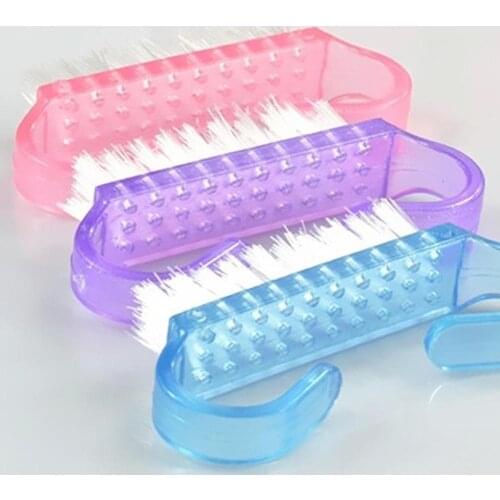 Portable Trumpet Horn Handle Nail Art Dust Cleaning Brush Manicure Pedicure Tool втирка для ногтей Dust Cleaning Brushes