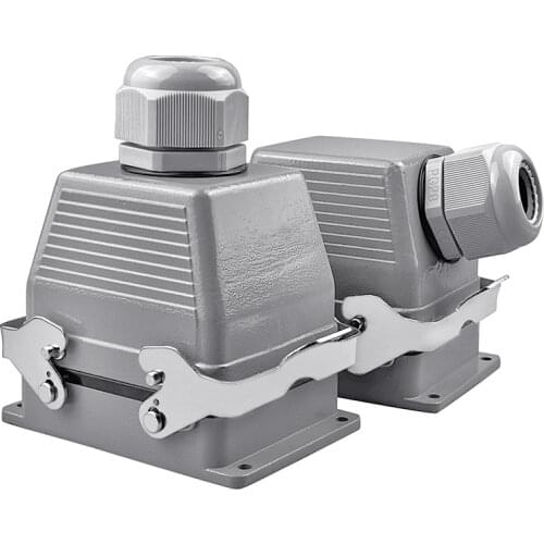 Heavy Duty Connectors HDC-HEE-032-1 F/M 32pin 16A Industrial rectangular Aviation connector plug