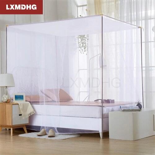White One Door Canopy Mosquito Net Fabric Mesh Insect Shelterd girls Room Princess Bed Decor Tent Protection Children