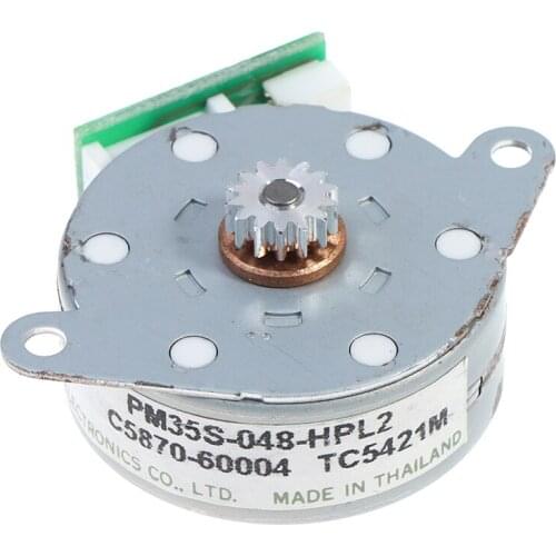 1PC Stepper Motor with Output Gear 0.5 Module 14 Gear 4 Phase 5 Wire Stepper Motor