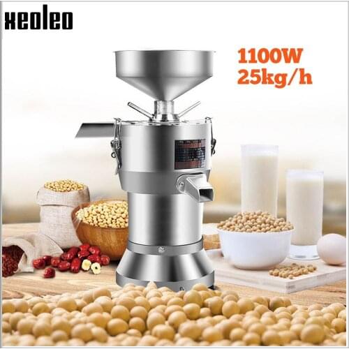 XEOLEO Grinding soybean machine Soy Bean Grinder Refiner soymilk machine Electric Funnel slurry self-separating stone grinding