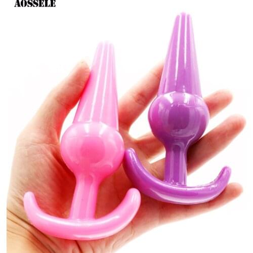 Silicone Anal Butt Plug Stimulation Backyard Bead Masturbation Jelly Anal Plug Sex Toys For Women/Men/Gay Anal Dildo Sex Product