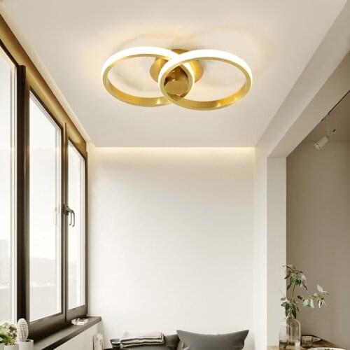 Modern Led Ceiling Light Aisle Light Corridor Light For Living room Bedroom Kitchen Home Black Ceiling Lamp Aluminum 110V 220V