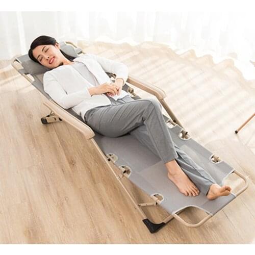 Outdoor Leisure Folding Lunch Break Chair Home Office Folding Siesta Recliner Sitting Reclining Deck Sofa Fishing Beach Chair