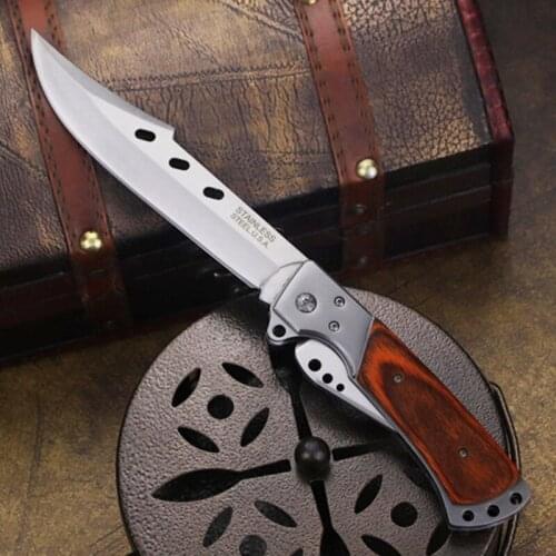 Stainless Steel Outdoor Tactical Folding Knife Jungle Camp Folding Knife North American Pocket Folding Knife EDC Folding Knife