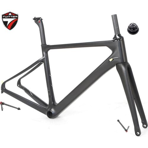 Twitter Carbon Road Bike Frame R6 700C Disc Brake Thru Axle 12x142mm Aero Racing Road Bicycle Frames BB86x46 Press New Coming
