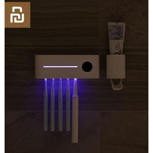 Xiaomi Sothing UV Light Toothbrush Sterilizer Holder Inhibit bacterial Tooth Brush Antibacteria Automatic Toothpaste Dispenser