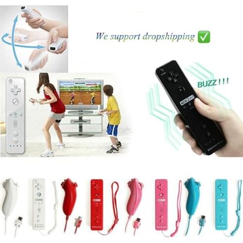Built-in Motion Plus Wireless Remote Gamepad Controller For Nintend Wii Nunchuck For Nintend Wii Remote Controle Joystick Joypad