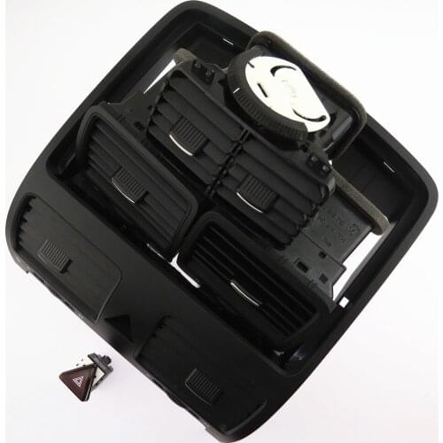 SCJYRXS Conditioning Outlet Vent Front Rear Left Right + Warning Switch For VW Golf MK5 Rabbit 1KD819728 1KD819203 18G953509
