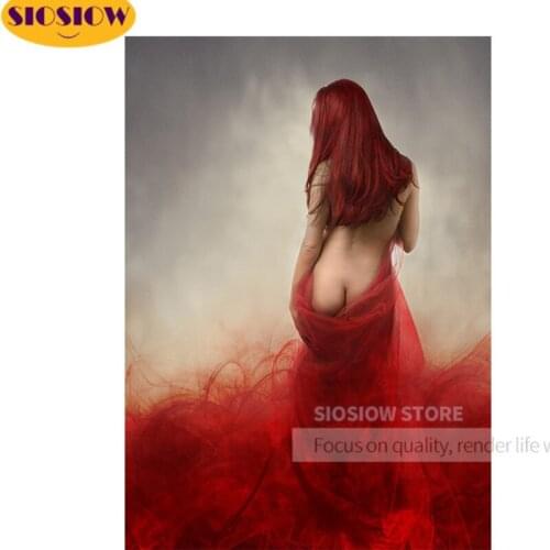 Sexy Woman Figure 5d Diy Diamond Painting Full Square Drill Resin Daimond Cross Stitch Kit Embroidery Needlework Art Decor Home
