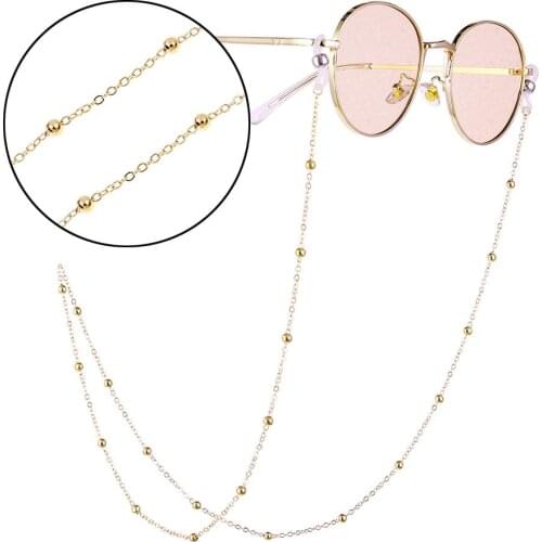 1Pcs 2019 Glasses Chain Women Men Eyewear Accessories Alloy 70CM Sunglasses Necklace Eyeglass Reading Lanyard Strap