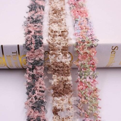 1 Yards Lace Trim Ribbon Sewing for Clothing Costume Accessories DIY Appliques Lace Embroidery