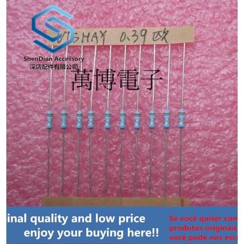 10pcs only orginal new can resistance 1/4W 0.25W 0.39 ohm 0.39R