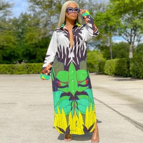 African Shirt Blouse Dresses For Women Dashiki African Clothing Robe Africaine Femme Slim Evening Long Maxi Dress Clothes