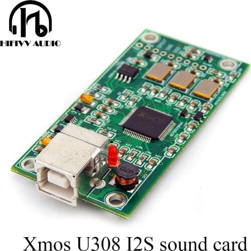 HiFi Audio DAC Sound Card of XMOS XU208 USB to I2S digital interface 384kHz/32bit DSD256