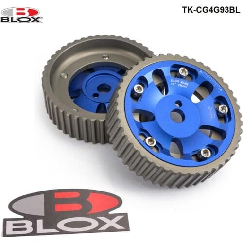 Blox 2Pcs Adjustable Cam Gears Timing Gear pulley kit For Mitsubishi 4G93 DOHC Engine 93-01 TK-CG4G93BL