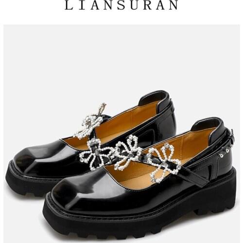 Brand Buckle Strap Women Loafers Thick Leather Women Boat Shoes Zapatillas Mujer Luxury Women Mary Jane Shoes 1950s Shoes Women