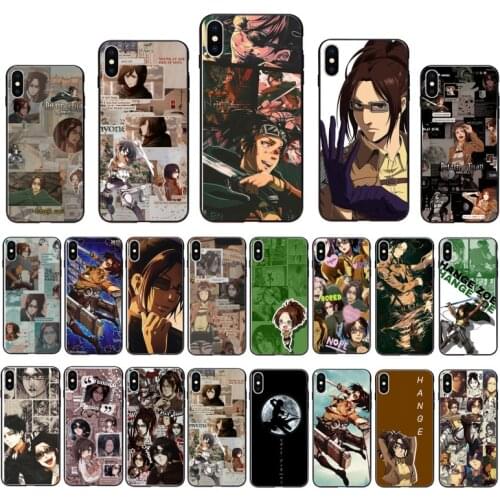 Hange Zoe Attack on Titan anime Phone Case For iphone 11 Pro Max Case For iPhone 12 Pro Max XS MAX XR SE2 8 7 6S Plus X 5