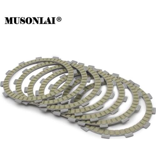 7pcs Motorcycle Clutch Friction Plates Disc Set for KAWASAKI EN500 EX500 ZX550 ZX600 ZX750 KLX650 KLE650 KL650 ER650 ZR550