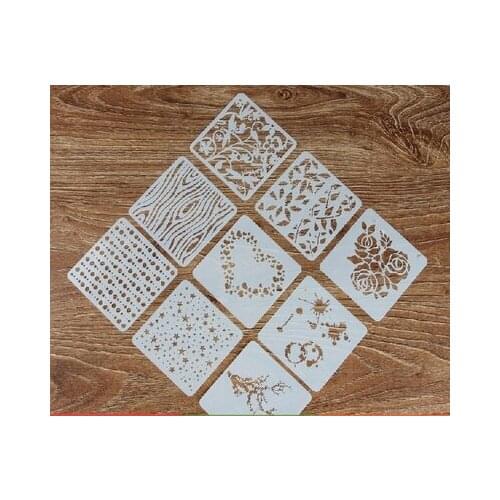 Drawing Board Growth Record Lace Rule Diy Album Handmade Painting Hollow Template Spray Version Of The Shield Plastic Unisex