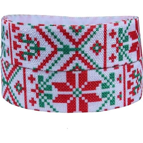 FLRA ElasticFree shipping FLORA RIBBONS Wholesale new aztec fold over elastic ribbon