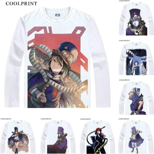 Boogiepop wa Warawanai T Shirt Kirima Nagi Miyashita Touka Custom Casual Anime T-shirt Digital Vintage Print Long Sleeve TShirts