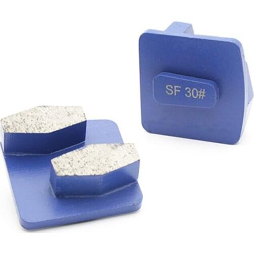 KT25 Concrete Abrasive Tools Diamond Grinding Block with Redi Lock Blank Top Quality Grinding Pads for Concrete 12PCS