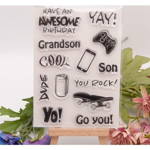 KLJUYP Cool Clear Stamps Scrapbook Paper Craft Clear stamp scrapbooking