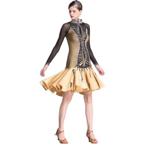 L-18307 New fashion sexy adult salsa dresses latin dance, dress latin dance women for sale