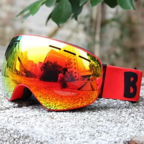 Professional UV Protection Ski Goggles Glasses Unisex Double Lens Goggles Lenses