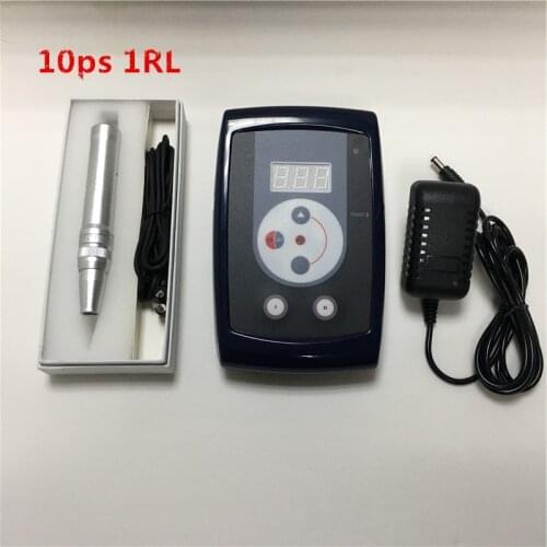 Permanent Tattoo Makeup Eyebrow Lip Machine Kits With 10 Needles Cosmetic Tattooing power Supply
