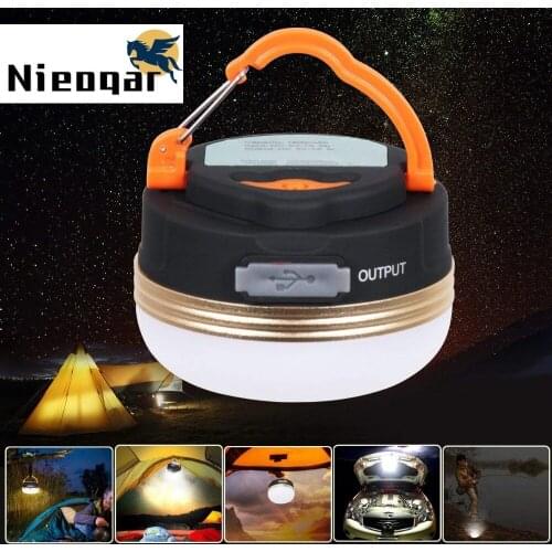 Mini Portable Camping Lights 3W LED Camping Lantern Tents lamp Outdoor Hiking Night Hanging lamp USB Rechargeable Camping Tools