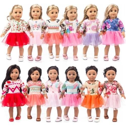 Fashion Dress Clothes Fit With American Girls Doll Dress 18 Inch Doll Clothes And Accessories Dresses (Shoes are not included)