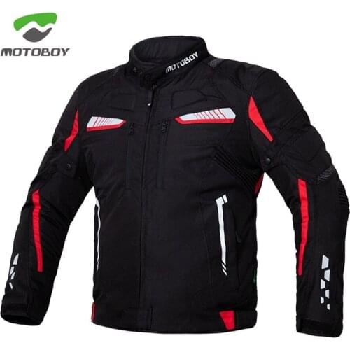 1pcs MOTOBOY Winter Autumn Motorbike Waterproof Windproof 600D Oxford Reflective Light Motorcycle Armours Bike Motorcycle Jacket