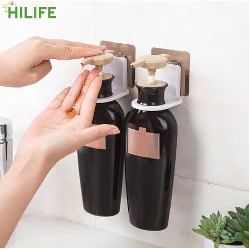 Wall Storage For Body Wash Shampoo Bottle Strong Adhesive Hook Power Plug Socket Hanger Holder Wall Mounted Self Sticky Hooks