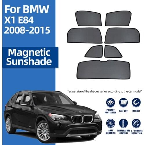 For BMW X1 E84 2008-2015 Window Mesh Car Sunshades Protective Cover Magnetic Net Sun Screen Windscreen Curtain Windshield Visor