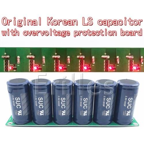 Supercapacitor farad capacitor 2.8v600f 16v100f improves battery shortage protection battery cold start rectifier in winter