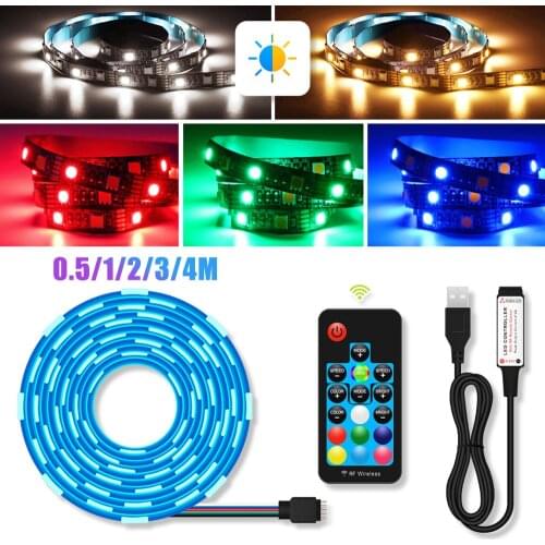 LED Light Strips Bluetooth WIFI Controller Flexible RGB 5050 Decoration BackLight Lamp Night light Luminous String For Bedroom