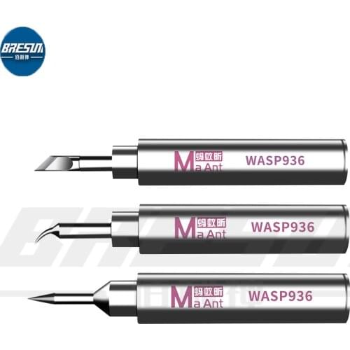 MA ANT PRO 936 Universal Fly Wire Soldering Tip Straight Bend Tip Soldering Tip Lead-Free Soldering Tip Long Life Tip
