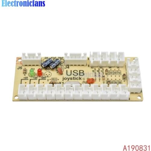 Zero Delay Arcade USB Encoder PC to Joystick Arcade Rocker Circuit Board Control Panel For Gaming