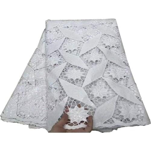 Embroidered Nigerian Tulle Lace Fabric With sequins High Quality Milk Silk African French Lace Fabric For Sew Party Dress jy-140