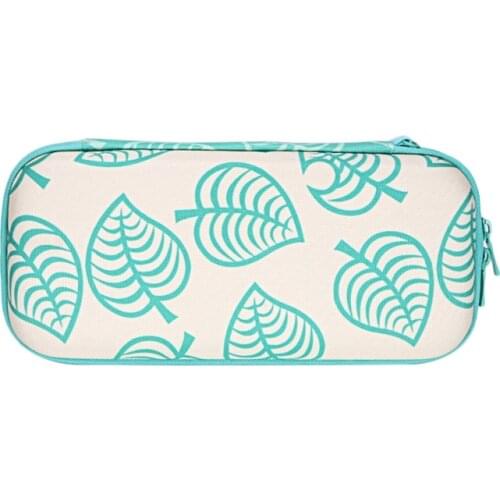 High quanlity Green leaf Hard Bag Storage Travel Carry Pouch Case Protective Bags for NS Nintendo Switch