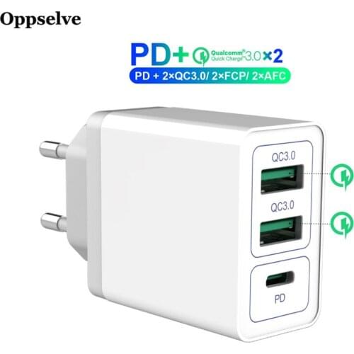 Oppselve 30W PD Charger USB C Charger QC3.0 Fast Quick Charge for iPhone 12 Mini 11 Pro XS X Max Xiaomi Huawei PD Phone Charger