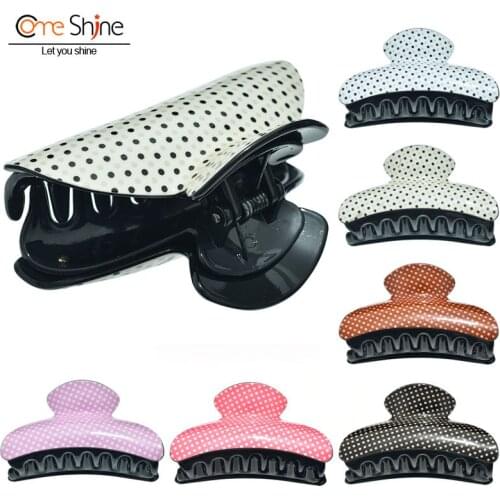 Come Shine Large Hair Clips Accessories for Women Small Dot Acrylic Her Claw Woman Headband Factory Wholesale Drop Shipping