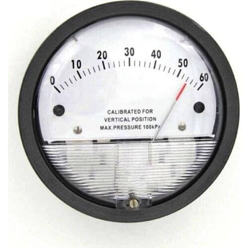 1/8 "NPT Air Differential pressure Gauge Vacuum Manometer micro pressure gauge Measuring range 30pa~750pa 1KPA~5KPA -30+30pa