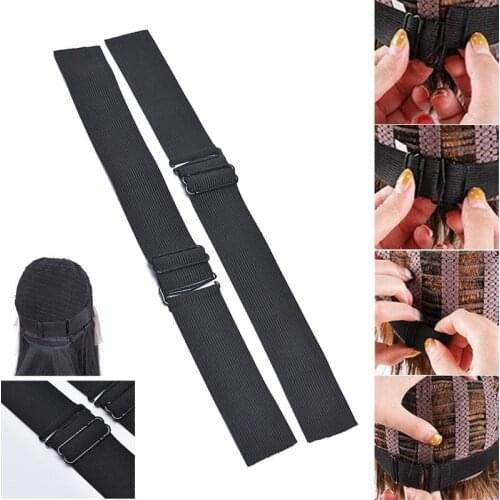 1PC New Adjustable Black Elastic Band For Hair Nets Hair Styling Tools Making Wig Caps Sewing Elastic Bands 35mm width avilable