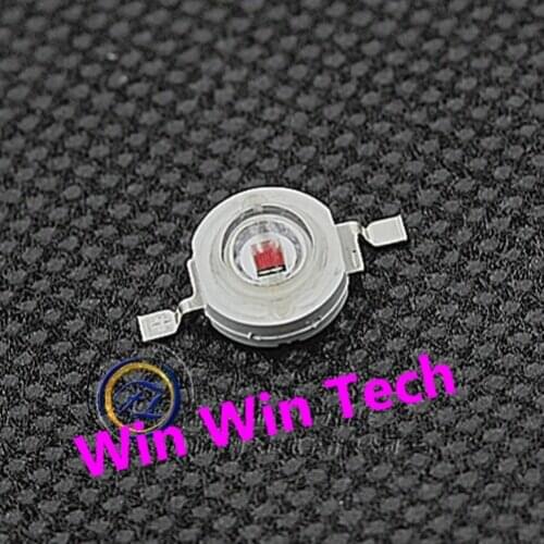 100PCS Send plum 1W high power LED aluminum | bright red red LED lamp 25LM