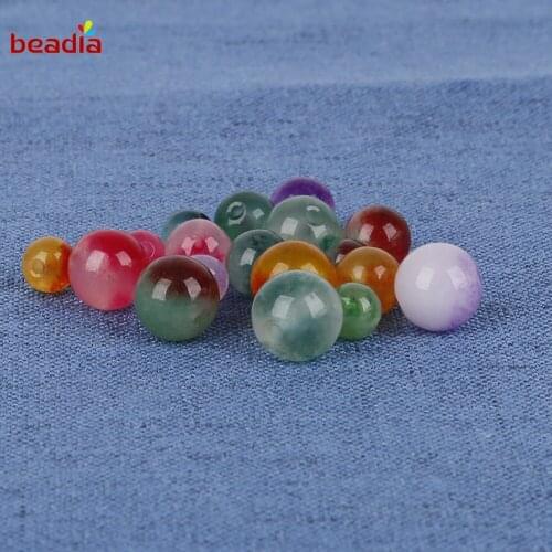 5-10Pcs High Quality Natural Stone 6/8/10mm Crystal Glass Bead For DIY Women Jewelery Making Clothing Accessories