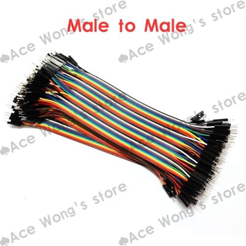 50sets/Lot 40pcs Together Dupont Cable 20cm 2.54mm 1pin 1p-1p male to male jumper wire Cheap wholesale products