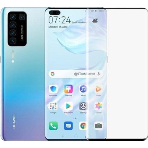 500pcs Full Cover 3D Curved Tempered Glass Screen Protector Flim Guard For Huawei P50 Pro P40 P30 Honor 50 30 Mate 40 20 Nova 8